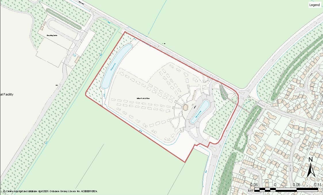 Site map of Milton Park and Ride